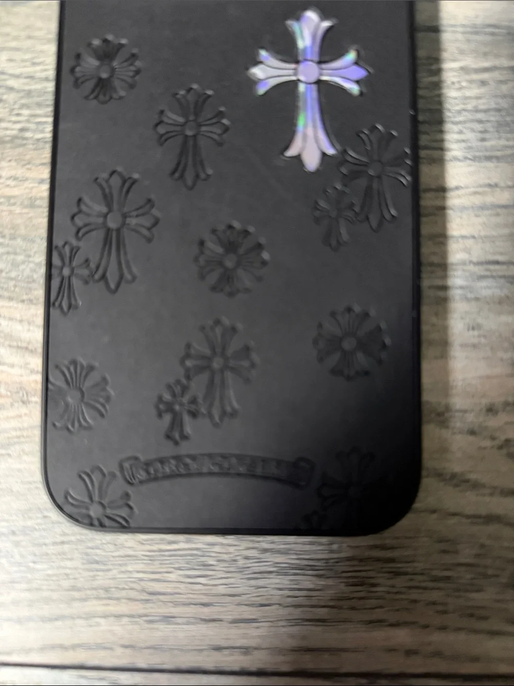 Black Floral Cross iPhone Pro Max Case